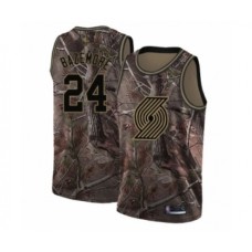 Men's Portland Trail Blazers #24 Kent Bazemore Swingman Camo Realtree Collection Basketball Jersey