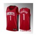 Men's Houston Rockets #1 Amen Thompson Red 2023 Draft Swingman Icon Edition Stitched Basketball Jersey