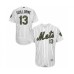 Men's New York Mets #13 Luis Guillorme Authentic White 2016 Memorial Day Fashion Flex Base Baseball Player Stitched Jersey