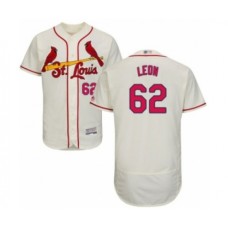 Men's St. Louis Cardinals #62 Daniel Ponce de Leon Cream Alternate Flex Base Authentic Collection Baseball Player Stitched Jersey