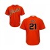 Men's San Francisco Giants #21 Stephen Vogt Replica Orange Alternate Cool Base Baseball Jersey