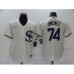 Men's Nike Chicago White Sox #74 Eloy Jimenez Cream Game 2021 Field of Dreams Stitched Jersey