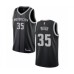 Men's Detroit Pistons #35 Christian Wood Authentic Black Basketball Stitched Jersey - City Edition