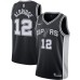 Men's San Antonio Spurs #12 LaMarcus Aldridge Nike Black 2020-21 Swingman Stitched Jersey