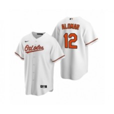 Men's Baltimore Orioles #12 Roberto Alomar Nike White 2020 Replica Home Stitched Jersey