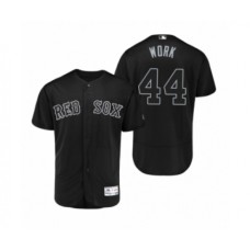 Men's Red Sox #44 Brandon Workman Work Black 2019 Players Weekend Authentic Stitched Jersey