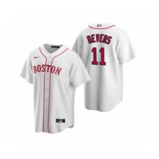 Men's Boston Red Sox #11 Rafael Devers Nike White Replica Alternate Stitched Jersey