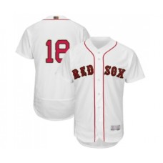 Men's Boston Red Sox #18 Mitch Moreland White 2019 Gold Program Flex Base Authentic Collection Baseball Jersey