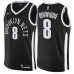 Men's Nike Brooklyn Nets #8 Spencer Dinwiddie Swingman Black NBA Jersey - City Edition