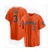 Men's Houston Astros #3 Jeremy Pe?a Orange 2022 World Series Home Stitched Baseball Jersey