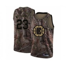 Men's Los Angeles Clippers #23 Lou Williams Swingman Camo Realtree Collection Basketball Stitched Jersey