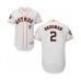 Men's Houston Astros #2 Alex Bregman White Home Flex Base Authentic Collection 2019 World Series Bound Baseball Stitched Jersey