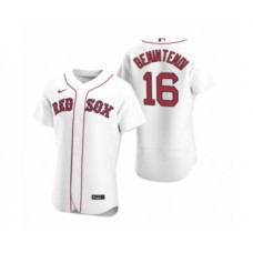 Men's Boston Red Sox #16 Andrew Benintendi Nike White Authentic 2020 Home Stitched Jersey