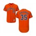 Men's Houston Astros #35 Justin Verlander Orange Alternate Flex Base Authentic Collection 2019 World Series Bound Baseball Stitched Jersey