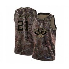 Men's New Orleans Pelicans #21 Darius Miller Swingman Camo Realtree Collection Basketball Jersey