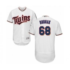 Men's Minnesota Twins #68 Randy Dobnak White Home Flex Base Authentic Collection Baseball Player Stitched Jersey