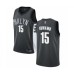 Men's Brooklyn Nets #15 Timothe Luwawu Authentic Gray Basketball Stitched Jersey Statement Edition