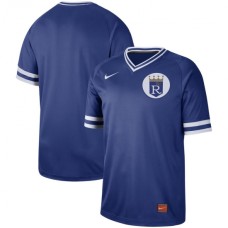 Men's Nike Kansas City Royals Blank Cooperstown Collection Legend V-Neck Stitched Jersey Royal