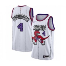 Men's Toronto Raptors #4 Rondae Hollis-Jefferson Authentic White Hardwood Classics Basketball Stitched Jersey