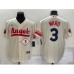 Men's Los Angeles Angels #3 Taylor Ward Number Cream 2022 City Connect Cool Base Stitched Jersey