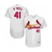 Men's St. Louis Cardinals #41 Tyler O Neill White Home Flex Base Authentic Collection Baseball Jersey