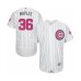 Men's Chicago Cubs #36 Dillon Maples Authentic White 2016 Mother's Day Fashion Flex Base Baseball Player Stitched Jersey