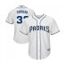 Men's San Diego Padres #33 Franchy Cordero Replica White Home Cool Base Baseball Jersey