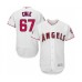 Men's Los Angeles Angels of Anaheim #67 Taylor Cole White Home Flex Base Authentic Collection Baseball Player Stitched Jersey