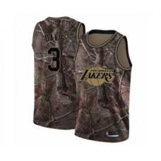 Men's Los Angeles Lakers #3 Anthony Davis Swingman Camo Realtree Collection Basketball Jersey