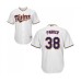 Men's Minnesota Twins #38 Blake Parker Replica White Home Cool Base Baseball Jersey