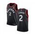 Men's Toronto Raptors #2 Kawhi Leonard Swingman Black 2019 Basketball Finals Champions Jersey Statement Edition