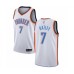 Men's Oklahoma City Thunder #7 Darius Bazley Authentic White Basketball Stitched Jersey - Association Edition