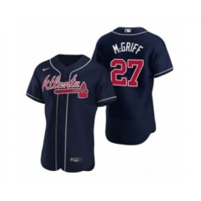 Men's Atlanta Braves #27 Fred McGriff Nike Navy Authentic 2020 Alternate Stitched Jersey