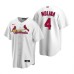 Men's Nike St. Louis Cardinals #4 Yadier Molina White Home Stitched Baseball Jersey