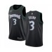 Men's Nike Minnesota Timberwolves #3 Anthony Brown Authentic Black Hardwood Classics Jersey