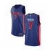 Men's Detroit Pistons #7 Thon Maker Authentic Royal Blue Basketball Jersey - Icon Edition