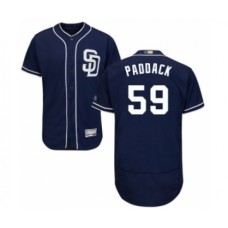 Men's San Diego Padres #59 Chris Paddack Navy Blue Alternate Flex Base Authentic Collection Baseball Player Stitched Jersey