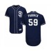 Men's San Diego Padres #59 Chris Paddack Navy Blue Alternate Flex Base Authentic Collection Baseball Player Stitched Jersey