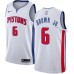 Men's Nike Detroit Pistons #6 Bruce Brown Jr. Swingman White NBA Jersey - Association Edition