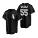 Men's Nike Chicago White Sox #55 Carlos Rodon Black Alternate Stitched Baseball Jersey