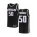 Men's Sacramento Kings #50 Caleb Swanigan Authentic Black Basketball Jersey Statement Edition