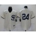 Men's Chicago White Sox #24 Yasmani Grandal Cream 2021 Field of Dreams Stitched Jersey