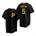 Men's Nike Pittsburgh Pirates #5 Guillermo Heredia Black Alternate Stitched Baseball Jersey