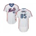 Men's New York Mets #85 Carlos Gomez White Alternate Flex Base Authentic Collection Baseball Jersey