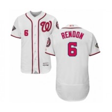 Men's Washington Nationals #6 Anthony Rendon White Home Flex Base Authentic Collection 2019 World Series Bound Baseball Stitched Jersey