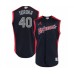 Men's Atlanta Braves #40 Mike Soroka Authentic Navy Blue National League 2019 Baseball All-Star Jersey