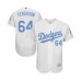 Men's Los Angeles Dodgers #64 Caleb Ferguson Authentic White 2016 Father's Day Fashion Flex Base Baseball Player Stitched Jersey