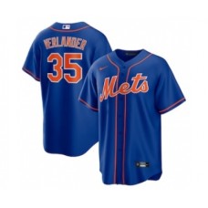 Men's New York Mets #35 Justin Verlander Blue Stitched MLB Cool Base Nike Jersey