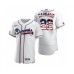 Men's Nick Markakis #22 Atlanta Braves White 2020 Stars & Stripes 4th of July Stitched Jersey