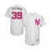 Men's New York Yankees #39 Mike Tauchman Authentic White 2016 Mother's Day Fashion Flex Base Baseball Player Stitched Jersey